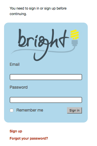 Brightauth Getting Registered and Logged In | Bright Documentation